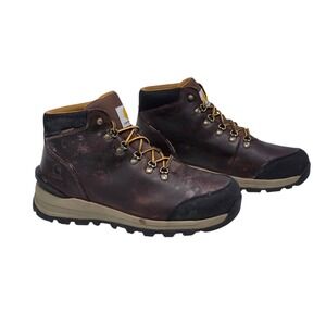 Carhartt Gilmore 5-Inch Alloy Toe Work Hiker Boots Brown Leather Men 13 FH5550-M